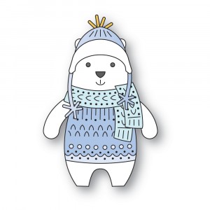 Poppy Stamps Stanzschablone - 2643 Nordic Bundled Bear