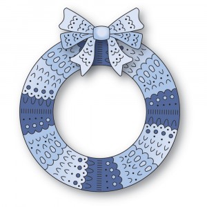 Poppy Stamps Stanzschablone - 2646 Nordic Wreath and Bow