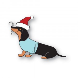 Poppy Stamps Stanzschablone - 2652 Sitting Dachshund