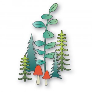 Poppy Stamps Stanzschablone - 2661 Mini Forest Plants
