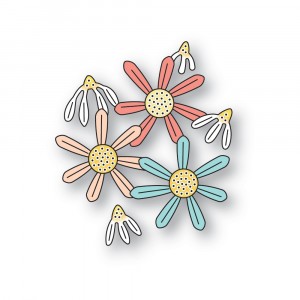 Poppy Stamps Stanzschablone - 2670 Daisy Trio