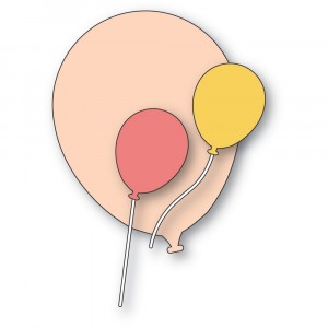 Poppy Stamps Stanzschablone - 2672 Brilliant Birthday Balloons