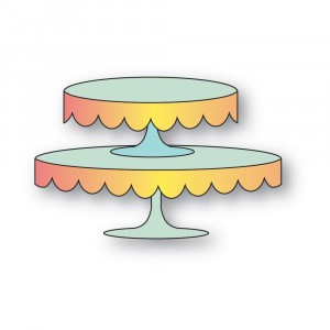 Poppy Stamps Stanzschablone - 2674 Scalloped Dessert Stands