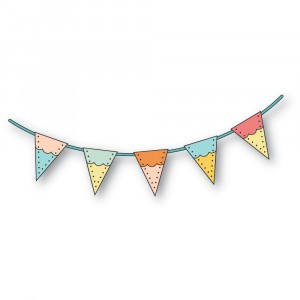 Poppy Stamps Stanzschablone - 2676 Celebration Banner