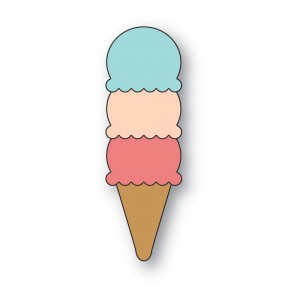 Poppy Stamps Stanzschablone - 2677 Triple Scoop