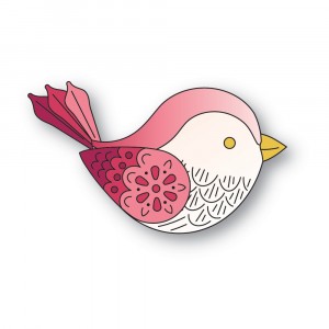 Poppy Stamps Stanzschablone - 2711 Nordic Petalpoint Bird