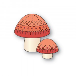 Poppy Stamps Stanzschablone - 2715 Nordic Button Mushrooms
