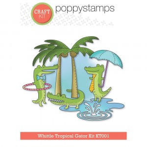 Poppy Stamps Stanzschablone - KT001 Whittle Tropical Gator Kit
