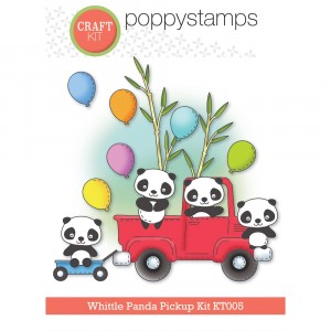 Poppy Stamps Stanzschablone - KT005 Whittle Panda Pickup Kit