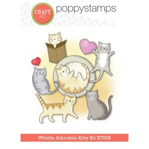 Poppy Stamps Stanzschablone - KT006 Whittle Adorable Kitty Kit