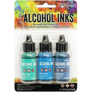 Adirondack Alcohol Inks - 3er Set Teal/Blue Spectrum