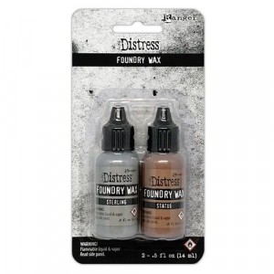 Ranger Tim Holtz Distress Foundry Wax Kit 2 Sterling & Statue