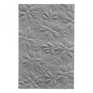 Spellbinders Scenic Poinsettias 3D Embossing Folder GROSS