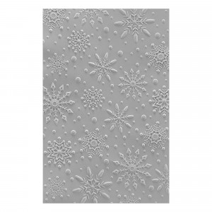 Spellbinders Flurry of Snowflakes 3D Embossing Folder GROSS