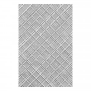 Spellbinders Argyle Plaid 3D Embossing Folder GROSS