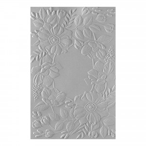 Spellbinders Fresh Picked Floral Frame 3D Embossing Folder GROSS