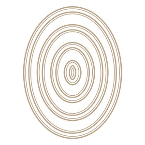 Spellbinders Glimmer Hot Foil Plates - Essential Duo Lines Ovals