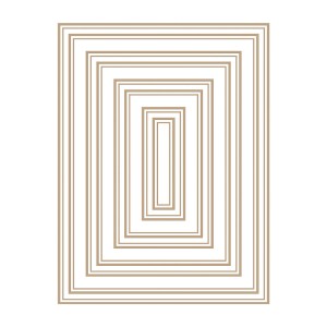 Spellbinders Glimmer Hot Foil Plates - Essential Duo Lines Rectangles