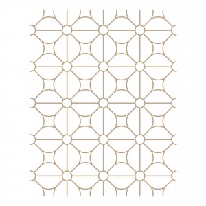 Spellbinders Glimmer Hot Foil Plates - Geometric Flower Background 
