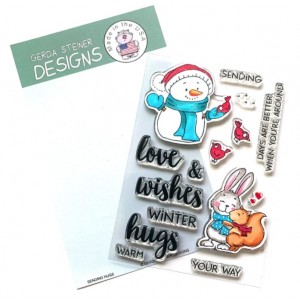 Gerda Steiner Design Clear Stamps - Sending Hugs 4x6
