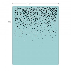 Sizzix 3D Texture Fades Embossing Folder - Tim Holtz Snowfall/Speckles