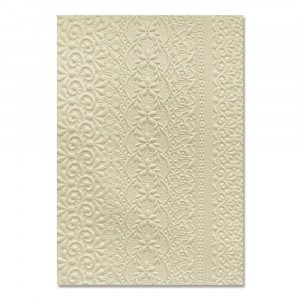 Sizzix 3D Texture Fades Embossing Folder GROSS A5 - Lace