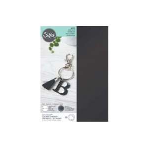 Sizzix Surfacez Metallic Shrink Plastic Schwarz