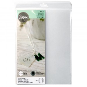 Sizzix Surfacez Metallic Shrink Plastic - Transparent, bedruckbar