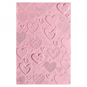 Sizzix 3D Embossing Folder Prägeschablone - Hearts