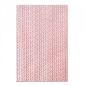 Sizzix 3D Embossing Folder Prägeschablone - Knitted