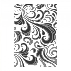 Sizzix 3D Embossing Folder Prägeschablone - Swirls