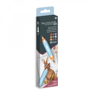 Spectrum Noir TriColour Aqua Markers 9 Farben - Essential Neutrals