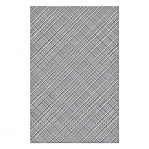 Spellbinders Diamond Plaid Embossing Folder