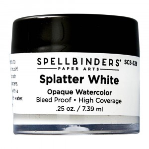 Spellbinders Splatter White Opaque Watercolor Sprenkelweiß
