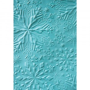 3D Textured Impressions Embossing Folder - Winter Snowflakes