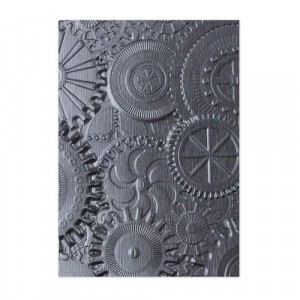 Sizzix 3D Embossing Folder Prägeschablone - Mechanics 