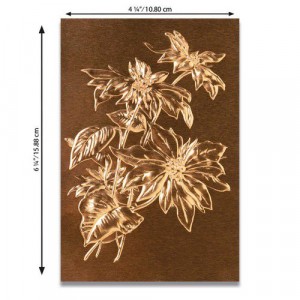Sizzix 3D Embossing Folder Prägeschablone - Poinsettia