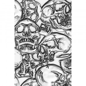 Sizzix 3D Texture Fades Embossing Folder - Skulls