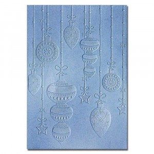 Sizzix 3D Textured Impressions Embossing Folder - Sparkly Ornaments