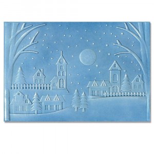 Sizzix 3D Textured Impressions Embossing Folder - Winter Village