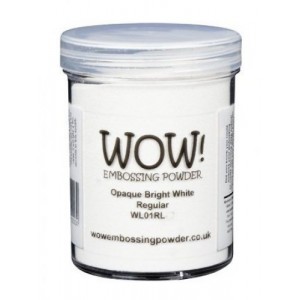Wow! Embossingpowder - Opaque Bright White Regular - Große Dose 160 ml