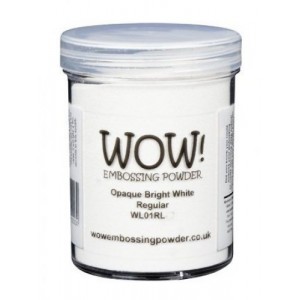 Wow! Embossingpulver - Opaque Bright White Regular - Große Dose 160 ml