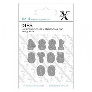 Xcut Mini Dies Serif Numbers