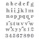 Spellbinders Stanzschablonen - Be Bold Lowercase Alphabet and Numbers Etched Dies