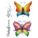 Karten-Kunst Clear Stamp Set - Schnörkel-Schmetterlinge