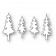 Memory Box Stanzschablone - Little Trees