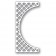 Poppy Stamps Stanzschablone - Lattice Small Curve Border