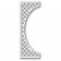 Poppy Stamps Stanzschablone - Picket Tall Curve Border