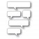 Poppy Stamps Stanzschablone - Word Balloons