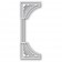 Poppy Stamps Stanzschablone - Reeded Deco Curve Border